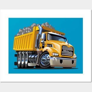 Cartoon truck Posters and Art